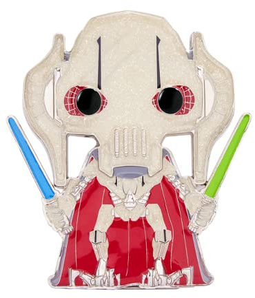 Funko Large Enamel Pin: Star Wars - General Grievous (Chase) | Offizielles Sci-Fi Merch - Spielzeug zum Sammeln - Geschenkidee zum Geburtstag für Fans und Sammler