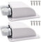 Gebildet Waterproof Solar Cable Entry Gland, Double Cable Entry Gland for All Cable Types 6mm² to 12mm² for Solar Panels on RV Camper Van Travel Trailer Boat Cabin (White, Pack of 2)