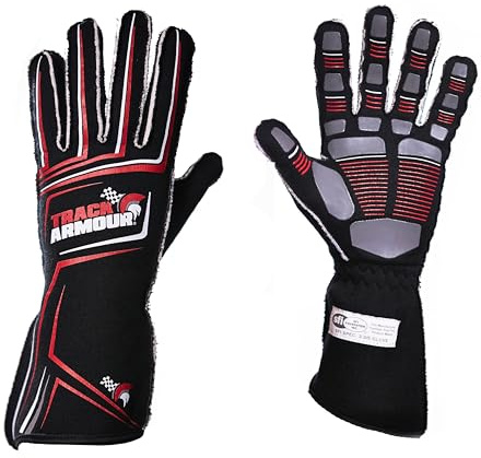 Track Armour Series 4 Racing Handschuh SFI 3.3/5 Nomex Gewebe Silikon Grip