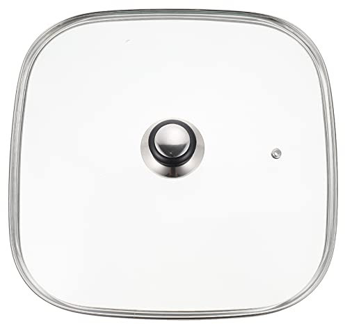Kichvoe Eckiger Glasdeckel Für Elektrische Töpfe Vielseitig Einsetzbar Als Kochgeschirr Und Frischhaltedeckel Transparentes Design Für Zuhause Und Gastronomie