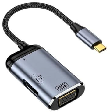 xiwai Tipo C USB3.1 USB-C a HDMI VGA Convertidor HDTV Multiport DisplayPort Adaptador 4K 60Hz 1080p con PD hembra 100W Power Port