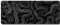 Tapis de Souris Topographique Contour Étendu Clavier d'Ordinateur Tapis de Souris avec 3 mm sans Base Noir Caoutchouc + Tissu