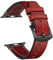 CeiBand Leather Strap for Apple Watch 38 mm/40 mm/41 mm/Series 10 42mm, Soft and Comfortable Real Leather Bracelet Replacement Watch Band for iWatch SE Ultra Series 10 9 8 7 6 5 4 3 - red