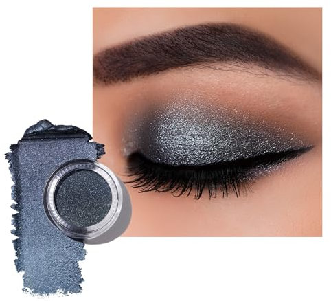 Oulac Lidschatten Grau| Hochpigmentierter Creme-Lidschatten| Smoky Eye Make-up| Wasserfest & Langlebig| Verblendbar & Faltenfreies Augen-Makeup|Vegan |06g (06)