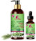 Set aus Rosmarin-Shampoo und Rosmarinöl, Reinigt und Pflegt Haar und Kopfhaut, Verdichtet Feuchtigkeit, für Trockenes, Strapaziertes Haar, 500 ml Shampoo und 60 ml Serumöl