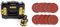 DEWALT Ponceuse Excentrique XR 18V 125mm Brushless - Appareil Électrique Sans Fil & Disque de Ponçage 100pcs SPTA Disques Abrasifs 40/80/120/180/320/600/800/1000/1500/2000 Grain Taille de 125mm