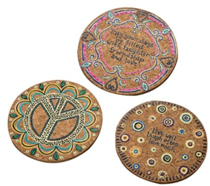 MILISTEN 1 Pc Posavasos Corcho portavasos Posavasos de Corcho Natural Titular de la Olla Posavasos de Tetera Posavasos de protección de Mesa de Madera Estante para ollas