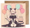 WBdesignz Anime Geburtstagskarte Neko Girl Birthday - Geburtstag Karte für Mädchen Glückwunschkarte Manga (125 x 125 mm)