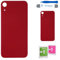 Globalstock Vitre arrière de Cache Batterie Remplacement - Coque Cache Batterie Compatible pour iPhone XR Rouge + adhésif et Kit Outils