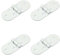 Leliafleury 4Pcs Folding Flip Top Hinge 270 Degree Metal Folding Door Hinge for Cabinet Closet Furniture (White)