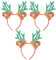 Huamengyuan Haarreifen Rentier Hirsch Reh Geweih Haarreif in Braun mit weihnachtlicher Deko Kopfschmuck Accessoire für Weihnachten Fasching Karneval 3 STK