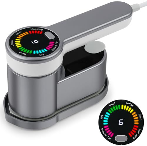AUAUY Mini Ferro da Stiro, 1200W Ferro da Stiro da Viaggio-6 Modalità di Stiratura Intelligenti, 2 in 1 Ferro da Stiro a Vapore e Ferro da Stiro Verticale, Riscaldamento Veloce in 5s