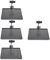 Generic 4 Stück Handyhalter Soundkarten Tablett Mikrofon Rack Ständer Soundkarten Halter Zum Anklemmen Soundkarten Tablett Mikrofon Ständer Tablett Soundkarten Ständer Mikrofon
