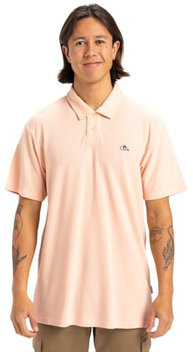 Quiksilver Homme MW Pique Polo T-Shirt, Peach Parfait, S EU