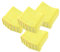 HOMOCONO 4pcs Non-Skid Ladder Pads Ladder Replacement Feet Covers Ladder Feet Mitts Ladder Protective Pad Stair Ladder Non Slip Ladder Feet Ladder Bumper Ladder Feet Protector Yellow Rubber