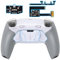 eXtremeRate RISE4 Plus Max Tasti Aggiuntivi Clicky Trigger Stop per ps5 Controller BDM-010 020,Palette Posteriori Back Button Cover Grip Gommato per ps5 Joystick-Senza Controller-Bianco Grigio