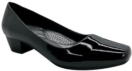 Boulevard Pointed Toe Slip-on Court Shoes Black 2 UK