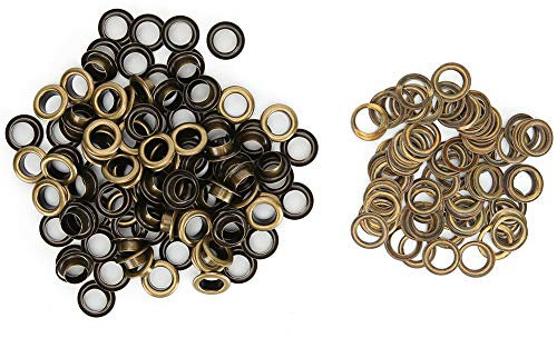 Respicefinem Nieten ein Tülle Kit Für Kleid Schuhe 12×10×3 100Pcs 8Mm Hohl Nieten Bronze Schuh Loch Niet Hand Made Leder Durch Gummitülle Für Schuhe