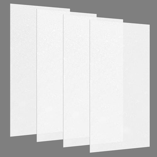 Pushglossy 4 Pack 22.5 X 46.5 X 0.08 Frosted Fluorescent Light Covers