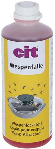 CIT Wespenfalle Wespenlockstoff - flüssiger Lockstoff Konzentrat für Wespenfalle VespaNo - Fruchtfliegen und Mücken, 500 ml