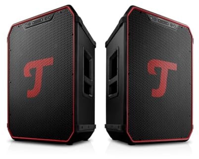 Teufel ROCKSTER NEO Stereo Set Tragbarer Bluetooth Lautsprecher | Extrem Lauter Mobiler Party Bluetooth Speaker - 130 dB SPL Peak - Lange Akkulaufzeit - IP44 Spritzwassergeschützt schwarz
