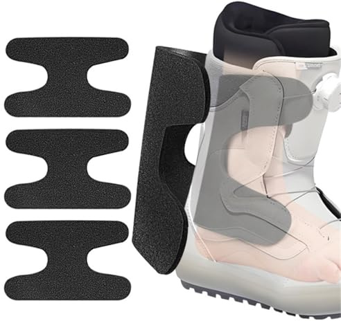 Ski & Snowboard Boots Fitting Pads, 10 Pcs Self-Adhesive Foam Padding Thick H Bars Liner, Ankle Wrap Pad Heel Protector Ski Snowboard Boots Inserts Pads to Reduce Heel Lift Ankle Pressure Blisters