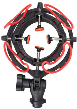 YPBEW Supporto Antiurto per Microfono Regolabile a 180° per Supporto per Microfono 2035 103 U87 / PCK200 Riduce Rumore e Le Vibrazioni Accessorio in plastica