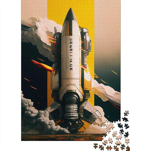 Spaceship Launch Modern Technology 1000 Piece Jigsaw Puzzle for Adults Paper Relax Home Gift nan