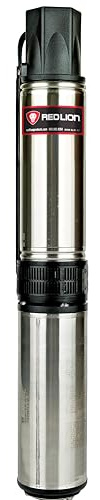 Red Lion RL12G10-2W2V 4-inch Submersible Deep Well Pump, 1 HP, 12 GPM 2-Wire, 230-Volt, Steel, 14942404