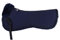 Engel Reitsport | SAKIS1-L-MAR-MAR | Sattelkissen mit echtem Merino Lammfell | Fellrand vorne | Steppstoff Marineblau Fell Marine | Grösse L