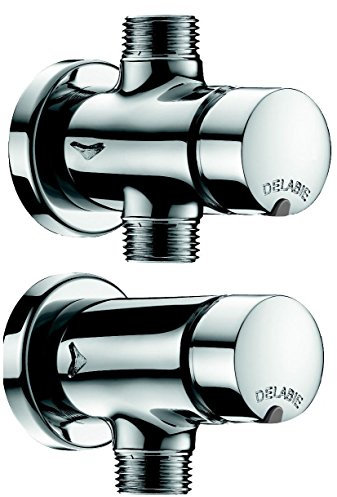 Robinet TEMPOSOFT 2-1/2 pour urinoir ordinaire ou siphonique - droit pour raccordement en ligne