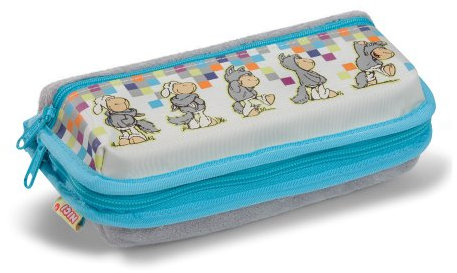 Nici 35116 - Mäppchen Jolly Logan, Nylon/Plüsch 21 x 9 x 6 cm