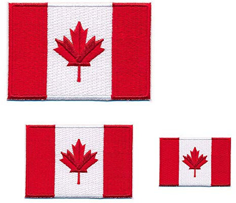 hegibaer 3 Kanada Flaggen Canada Flags Ottawa Alberta Patch Aufnäher Aufbügler 0646