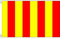 AZ FLAG - Flagge Roter Und Gelber Schiedsrichter - 90x60 cm - Motorsport Rennleitung Rot Und Gelb Fahne 100% Polyester mit Messing-Ösen - 50g