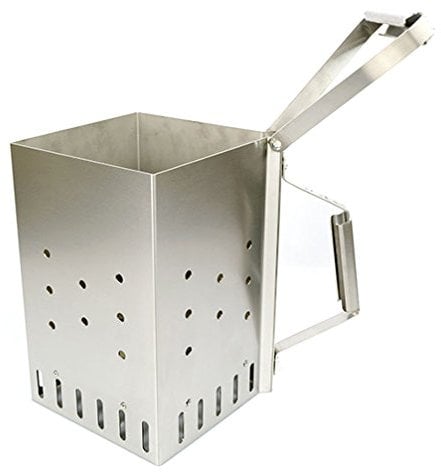 Schornstein-Kamin accendicarbone Edelstahl quadratisch