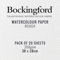 Bockingford Aquarellpapier, 300 g/m², rau, 38 x 28 cm, 20 Blatt