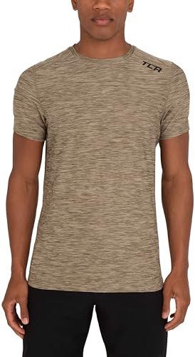 TCA Galaxy Sport Tshirts für Herren Fitness - Kurzarm Fitness Lauf Tshirts - Sport Shirt für Männer - Fitness Sport Herren T-Shirt - Herren Sport Tshirt - Grün, XL