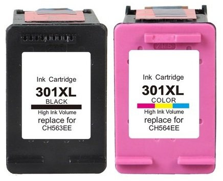 XL Druckerpatronen-Set kompatibel mit HP 301 XL schwarz und Color Tintenpatronen für DeskJet 1000, 1010, 1050, 1050 a, 1055, 1510, 1514, 2000, 2050...