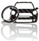 BlackStuff Porte-Clés En Fibre De Carbone Compatible Avec Countryman F60 2017 Voiture