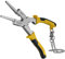 Strong Hand Tools, Deluxe MIG-Schweißzange, 20,3 cm, abgerundeter und flacher Hammer, feine und grobe Feilen, Seitenzug-V-Einkerbung, Haltekette, ergonomischer Griff, PM12, gelb