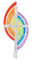Herlikofer Ornament Regenbogen 20 cm - Wachsverzierung - Kerzenherstellung