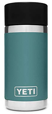 YETI Rambler 12 oz Bottle, Stainless Steel, Vacuum Insulated, with Hot Shot Cap, River Green