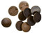 dailymall 10pcs DIY Brosche Erkenntnisse, Brosche Basis Rohlinge Tabletts Rücken, Größe: 25mm, Runde Blank Cabochon Schmuck Broschen Einstellungen - Bronze