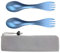 OUTXE Titan Ultra Lightweight Camping Utensil, umweltfreundlicher Spork für Rucksacktouren, Wandern, Outdoor, 2er Pack