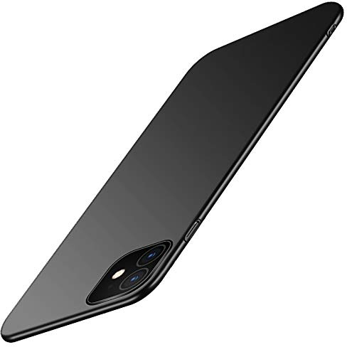 Tybiky iPhone 11 Pro Hülle, Matte PC Schutzhülle Ultra Dünn Hardcase Minimalist Schutzhülle Tasche Stoßfest Schale Anti Scratch Bumper Handyhülle Case Cover für iPhone 11 Pro, Schwarz