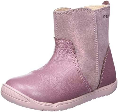 Geox B Macchia Girl A, Primi Passi Bimba 0-24, Rosa (Dk Rose 77C8007), 19 EU
