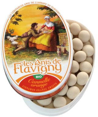 Anis de Flavigny Anis-Pastillen, Orange, Zimt 50g