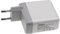vhbw USB C Ladeadapter kompatibel mit Apple iPod Touch 6th Gen, Touch 7th Gen - Steckdosen-Adapter (Max. 9/12 / 5 V), Grau, Weiß