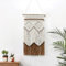 BMIDRUT Tapiz de macramé para colgar, atrapasueños, tejido a mano, bohemio, decoración de pared para el hogar, decoración de pared