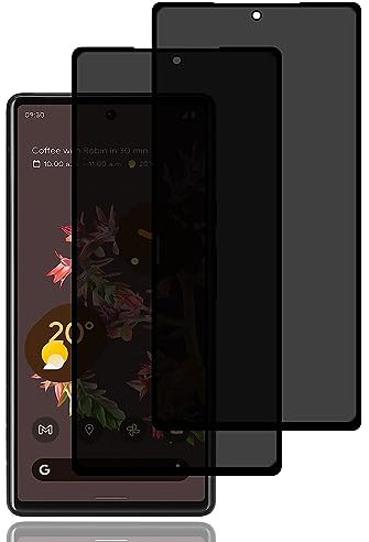BCHKLAI Sichtschutz Schutzfolie für Google Pixel 6 [2 Stück], Privacy Schutzfolie, Privacy Schutzglas, 9H Härte, Kratzfest, Anti-Fingerprint, Blasenfrei, Anti Spy Displayschutzfoli für Google Pixel 6